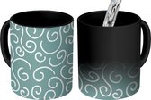 Magische Mok - Foto op Warmte Mokken - Patroon - Strand - Zee - Abstract - Magic Mok - Beker - 350 ML - Uitdeelcadeautjes
