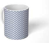 Mok - Japan - Patronen - Wit - Mokken - 350 ML - Beker - Uitdeelcadeautjes