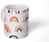 Mok - Regenboog - Valentijn cadeautje vrouw - Relatiegeschenk - Patroon - Mokken - 350 ML - Beker - Uitdeelcadeautjes