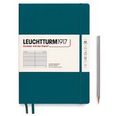 Leuchtturm1917 Notitieboek - Blauw Groen - Composition B5 - Hardcover -Gelinieerd