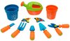 Tuinier set voor kinderen - Oranje / Blauw - Kunststof - 8 Delig - Speelgoedset - Speelgoed - Tuinieren - Kids - Cadeau - Cadeaus - Lente - Zomer