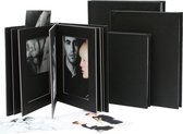 Deknudt Frames A66DA2 10PH Album Passepartout noir avec couverture en simili cuir pour 10 photos 13x13cm