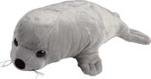 Pluche kleine knuffel dieren Grijze Zeehond van 40 cm - Speelgoed zeedieren - Leuk als cadeau