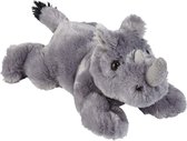 Pluche knuffel dieren Neushoorn 25 cm - Speelgoed dieren knuffelbeesten