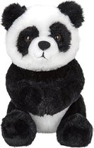 Pluche knuffel panda beer van 18 cm - Speelgoed knuffeldieren panda beer - Ophangen met klitteband handjes