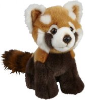 Pluche rode panda knuffel 18 cm - Pandabeer bosdieren knuffels - Speelgoed voor kinderen