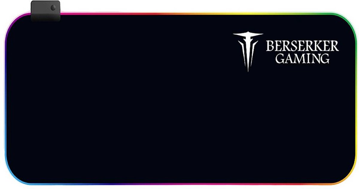 Berserker Gaming THIAZIbeleuchtetes Gaming muismat Verlicht Meerdere kleuren (b x h x d) 880 x 3 x 300 mm
