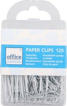 Office essentials Paperclips - 125 Stuks 32 mm - Paperclips - Zilveren paperclips