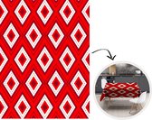 Kerst Tafelkleed - Kerstmis Decoratie - Tafellaken - Kerst - Patronen - Ruit - Rood - 130x170 cm - Kerstmis Versiering