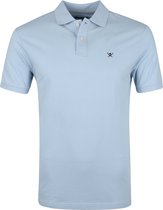 Hackett - Polo Chambry Blauw - L - Slim-fit