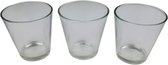 Drinkglazen glazen - Transparant - Glas - 200 ml - Set van 3 - Glazen - Servies - Tafelen - Drinken - Glas