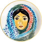 Assiette marocaine 'Femmes du monde', 22 cm