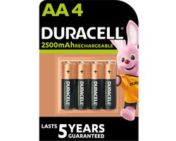Duracell Rechargeable AA 2500mAh batterijen, verpakking van 4 | bol.com