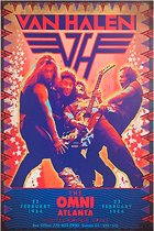 Signs-USA - Concert Sign - metaal - Van Halen - Atlanta - 20 x 30 cm