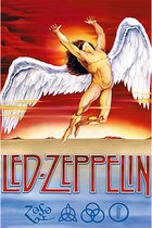 Signs-USA - Muziek wandbord - metaal - Led Zeppelin - Angel - 20 x 30 cm