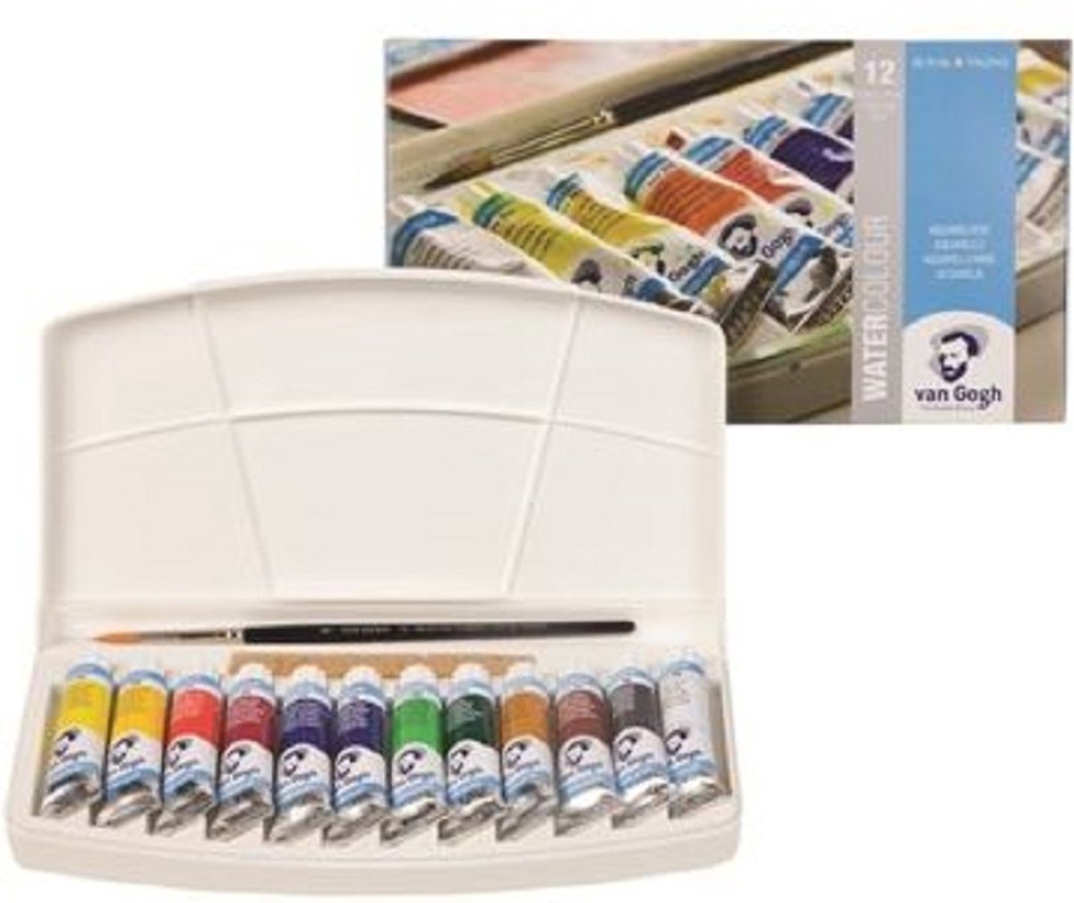 Aquarelverf - 20 HP 112 - Kunststof set - van Gogh - 18 napjes en 2x10ml tubes