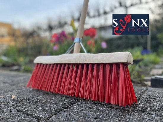 Synx Tools Nylon Gemeente bezem 45 cm - Straatbezem / Stadsbezem - Met  Steel 150 cm -... | bol.com