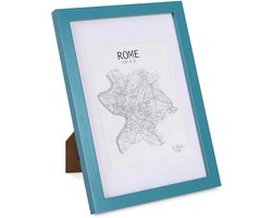 Casa Chic Fotolijst van hout, Fotolijst voor collage, Echtglas fotolijst 32,7 x 20 cm groot, Lijst staand of voor de wand, Verticaal en horizontaal gebruik, Grote passe-partout