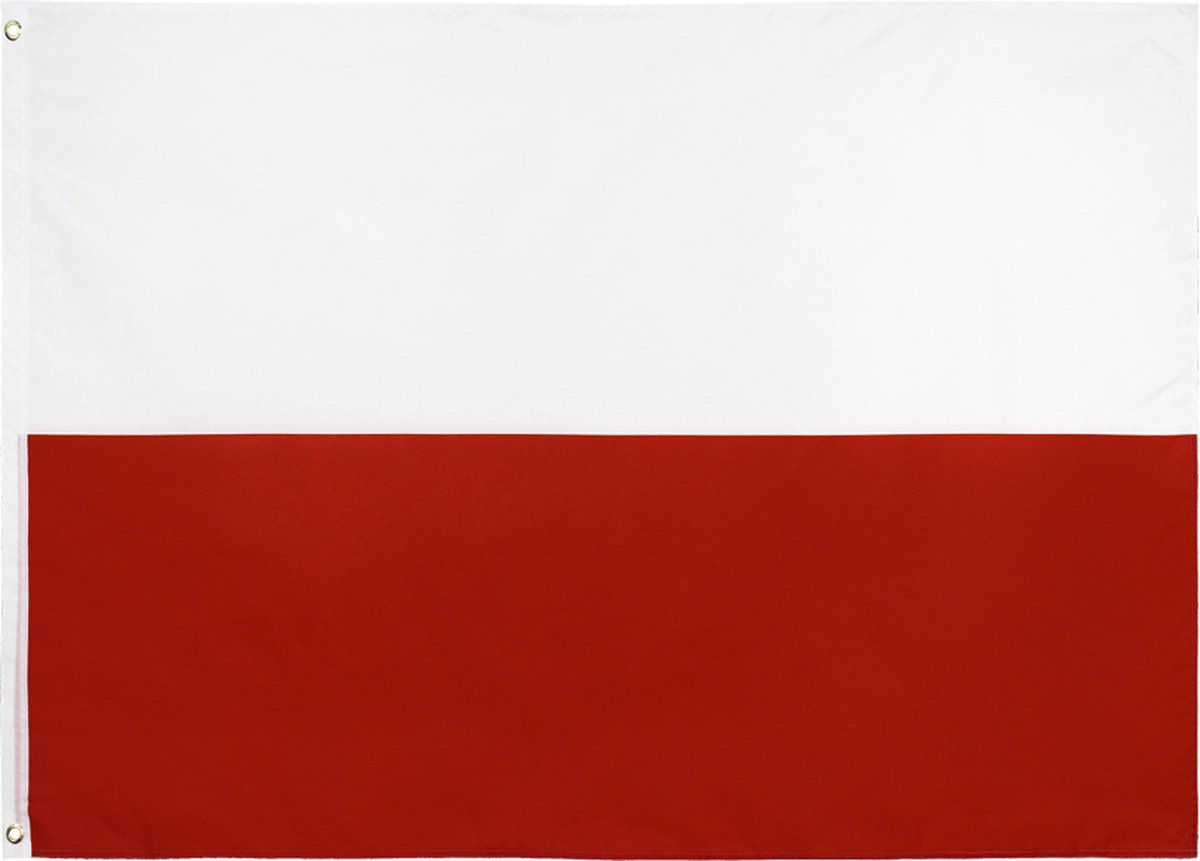 Drapeau Pologne avec ourlet 