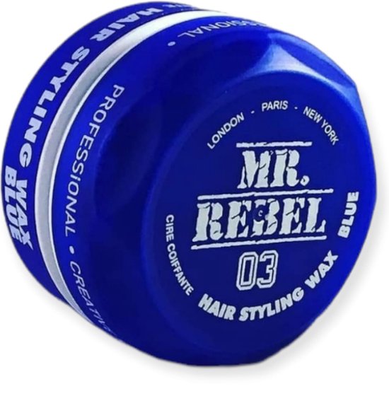 Haarwax Haar wax MR.REBEL Haar wax mannen Hair wax Blauw 150ml