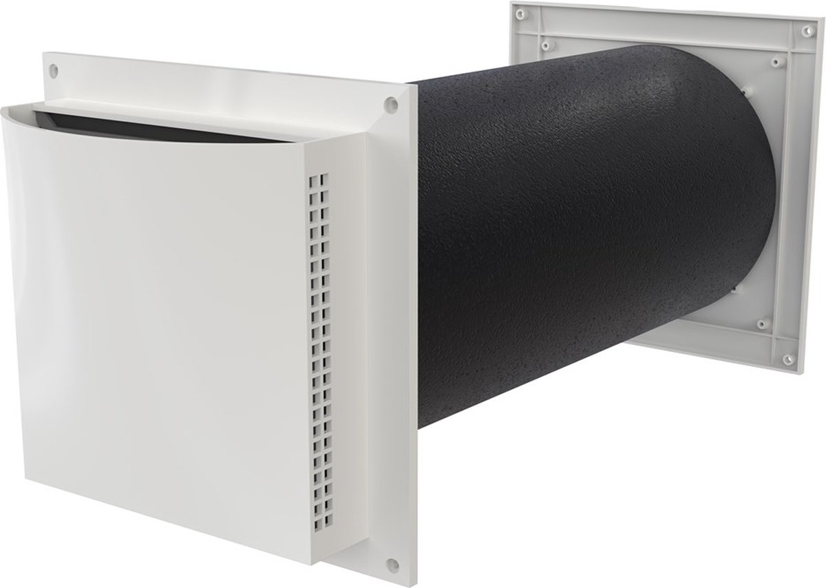 Muurdoorvoerset Aero 125dB compleet wit