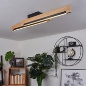 Moderne Ledlamp - Langwerpige Plafondlamp - Houten Muurlamp - Zwarte  Ledlamp - Zuinige... | bol.com