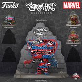 Funko Captain America (Street Art) - Funko Pop! Deluxe - Captain America Figuur - 9cm