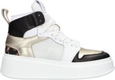 Lemaré 3070 Hoge sneakers - Leren Sneaker - Dames - Beige - Maat 38