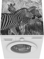 Wasmachine beschermer mat - Drie grazende zebra's - Breedte 60 cm x hoogte 60 cm