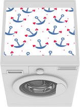 Wasmachine beschermer mat - Patronen - Valentijn - Anker - Breedte 55 cm x hoogte 45 cm