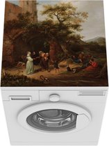 Wasmachine beschermer mat - De waarzegster - Jan Steen - Breedte 60 cm x hoogte 60 cm