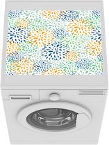 Wasmachine beschermer mat - Vuurwerk - Bloemen - Regenboog - Patronen - Breedte 55 cm x hoogte 45 cm