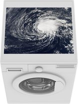 Wasmachine beschermer mat - Orkaan boven de oceaan - Breedte 55 cm x hoogte 45 cm