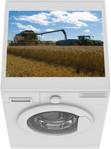 Wasmachine beschermer mat - Trekker - Boerderij - Land - Breedte 55 cm x hoogte 45 cm