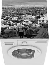 Wasmachine beschermer mat - Glasgow - Zwart - Wit - Sneeuw - Breedte 60 cm x hoogte 60 cm