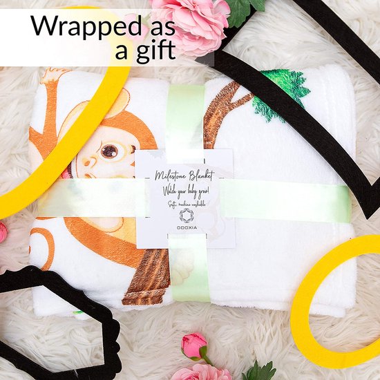Baby Mijlpaaldeken | Perfect Kraamcadeau | Milestone Deken | Voor