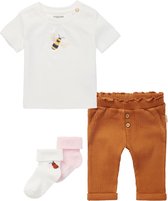 Noppies - kledingset - 4delig - broek bruin - shirt Snow White - 2p sokjes - Maat 62