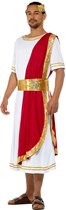 Karnival Costumes Romeinse Keizer Kostuum voor Mannen Carnavalskleding Heren Carnaval - Polyester - Maat M - 3-Delig Tuniek/Riem/Hoofdband