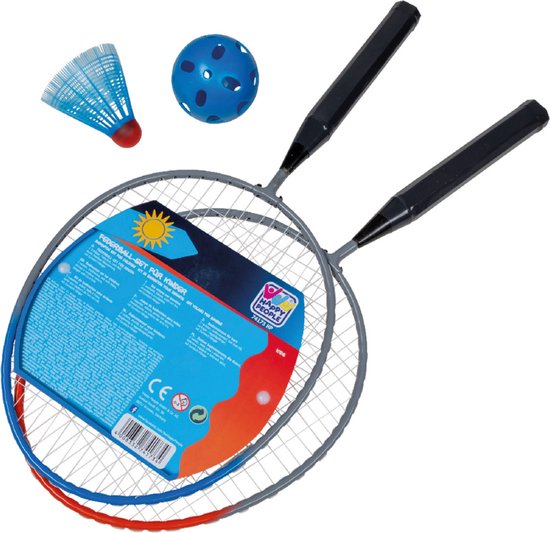 Stralend helemaal Tutor Badminton set voor kinderen met shuttle en bal - voordelige badminton set  speelgoed | bol.com