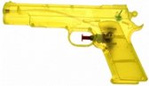 Geel speelgoed waterpistool 20 cm