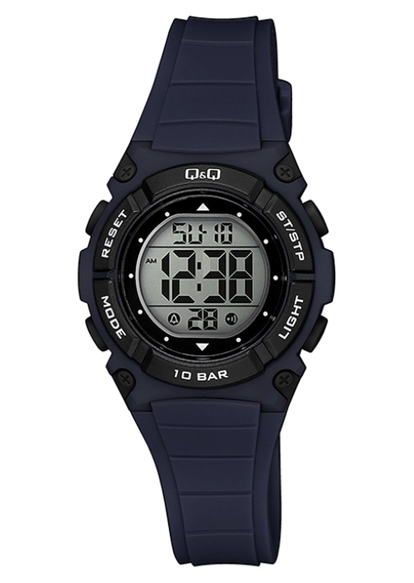 QQ-digitaal-Donker blauw-Kinderhorloge-Waterdicht-Zwemmen-Sporten-Alarm-Stopwatch-Backlight.