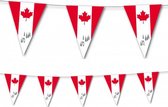 5x Canada vlaggenlijnen 3,5 meter - Canadese vlag decoratie slinger