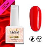 CACCIO® Gellak - Classic Red 01 15ml - Gelnagels - UV/LED Gel nagellak - Hoge Pigment - Hoge Kwaliteit - Professioneel Gebruik - Nagelstudio