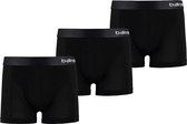 Apollo | Bamboe Boxershorts Jongens | Zwart | 3-Pak | Maat 146/152 | Boxershorts jongens | Ondergoed jongens | Kinder boxershorts