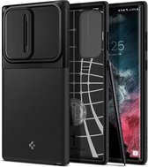 Spigen - Samsung Galaxy S22 Ultra - Optik Armor Hoesje - Zwart