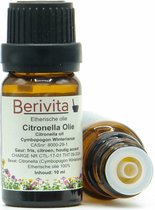 Citronella Olie 10ml - 100% Etherische Citronellaolie - Druppelfles