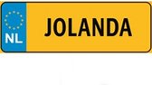 Nummer Bord Naam Plaatje - JOLANDA - Cadeau Tip