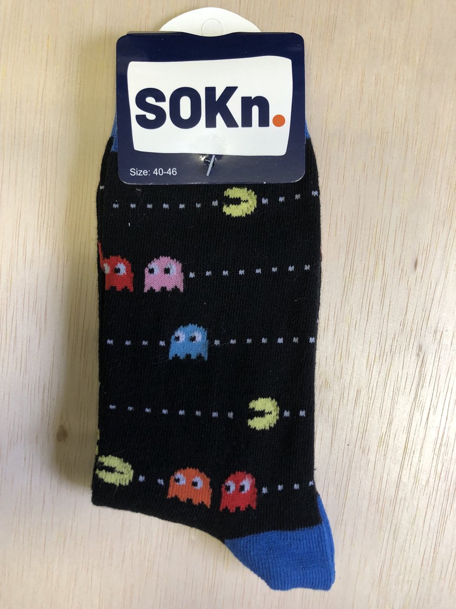 SOKn. trendy sokken *PAC-MAN* maat 40-46 (ook leuk om kado te geven !) - Merkloos