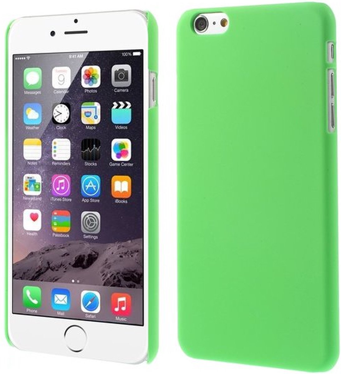 Peachy Stevige gekleurde hardcase iPhone 6 Plus 6s Plus Hoesje - Groen