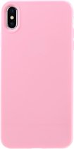 Peachy Flexibel TPU hoesje iPhone XS Max case - Glanzend Roze